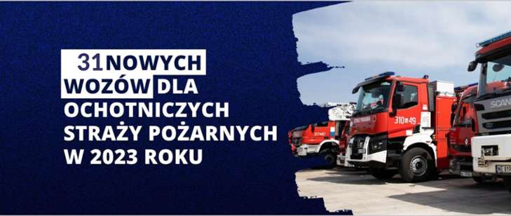 Rekordowa liczba wozów strażackich dla OSP na Warmii i Mazurach!