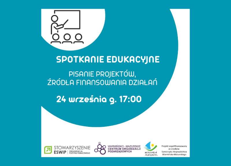 Spotkanie online „Pisanie projektów i źródła finansowania działań - wskazówki praktyczne”