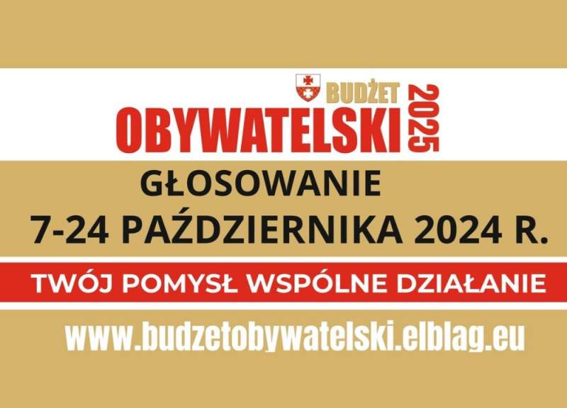 Trwa głosowanie w elbląskim Budżecie Obywatelskim 2025