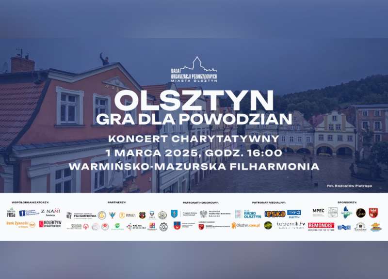 Olsztyn gra dla powodzian - charytatywny koncert na rzecz poszkodowanych