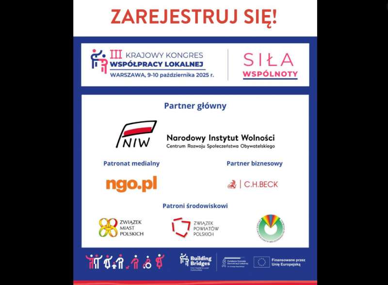 III Krajowy Kongres Współpracy Lokalnej - Warszawa, 9-10.10.2025 r.