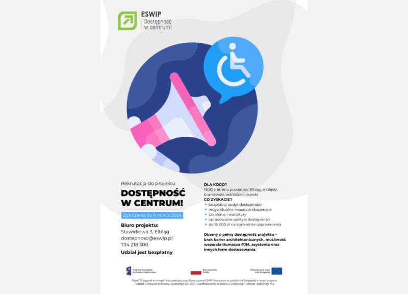 Rekrutacja do projektu podnoszącego dostępność organizacji